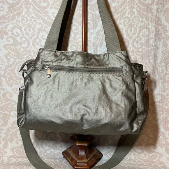 Kipling Metallic Pewter Elysia Bag - Picture 2 of 16